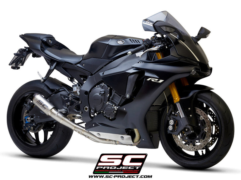 SC-Project CR-T slip-on exhaust Yamaha YZF-R1 RN49 2017-2019 titanium carbon