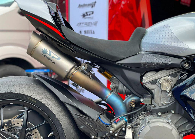 Spark Exhaust GDU8832 titanium full system exhaust on Ducati Panigale V2 955