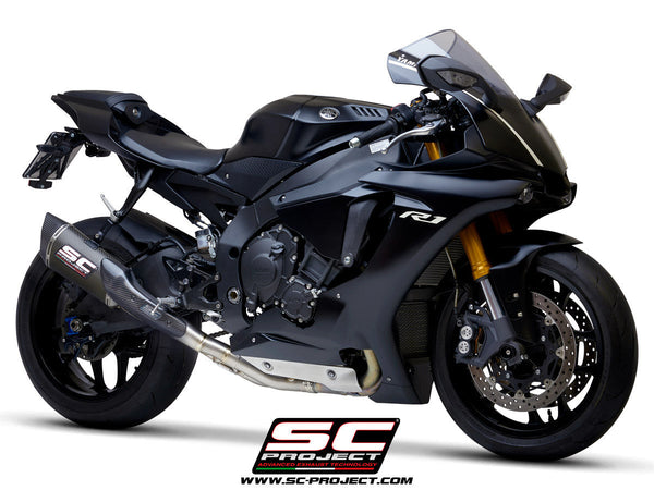 SC-Project SC1-R slip-on silencer with catalyst replacement pipe for Yamaha YZF-R1 RN32 2015-2016
