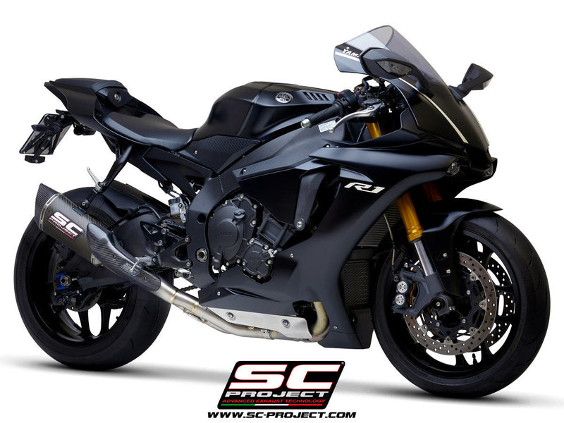 SC-Project SC1-R slip-on silencer with catalyst replacement pipe for Yamaha YZF-R1 RN32 2015-2016