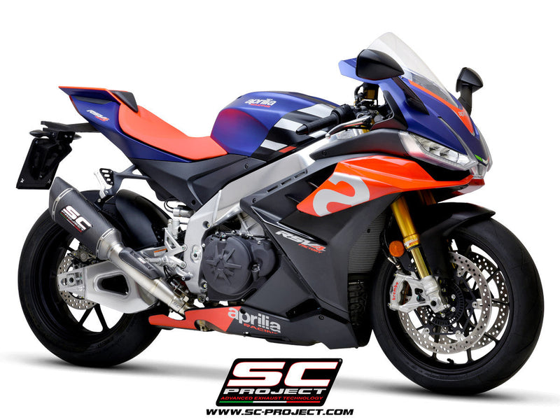 SC-Project SC1-R 250mm slip-on silencer for Aprilia RSV4 1100 Factory 2021-2024