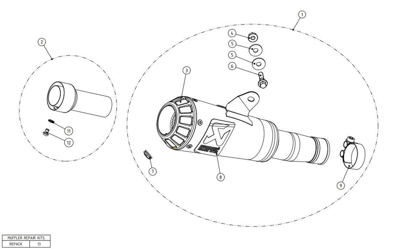 Akrapovic Slip-On Line titanium GP1 silencer for Yamaha YZF-R6 2006-2026