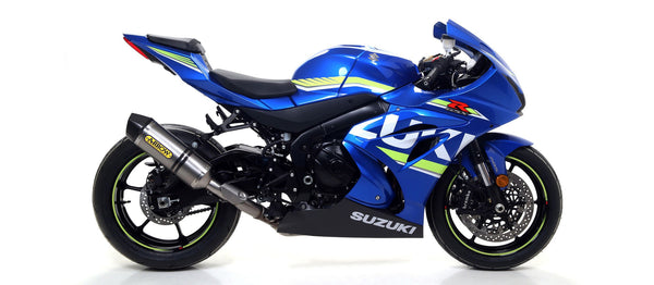 Arrow Race-Tech titanium slip-on silencer 71855PK for Suzuki GSX-R 1000 2017-2023 with carbon end cap