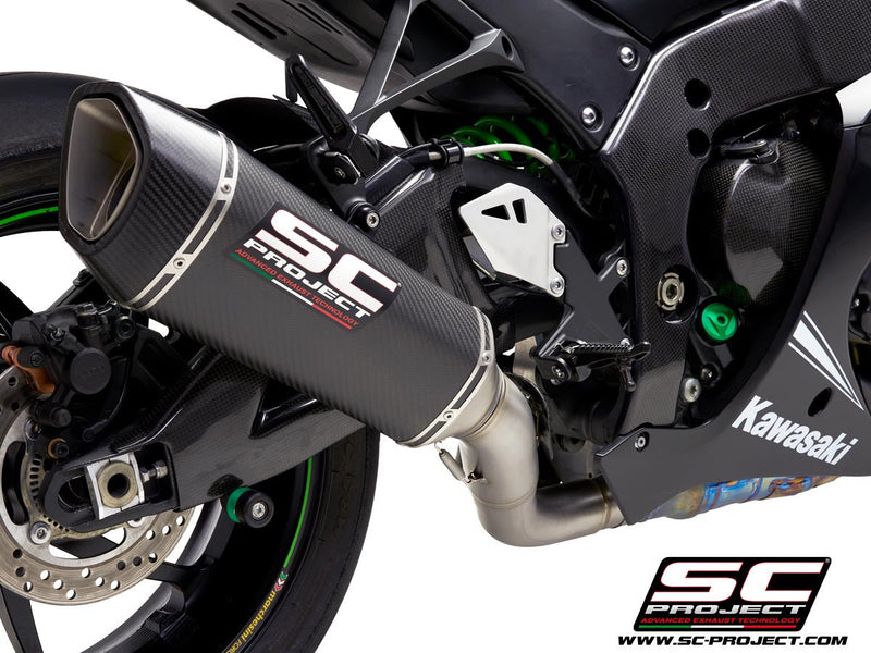 SC-Project SC1-R slip-on silencer for Kawasaki ZX-10 R/RR 2016-2020 carbon titanium K22A-DET91