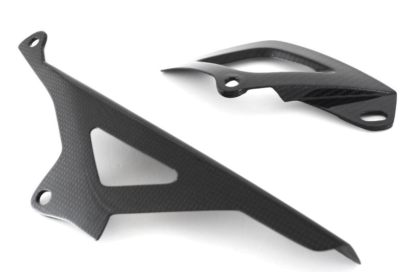 Fullsix carbon chain guard set for Aprilia RSV4, 245 Twill gloss finish