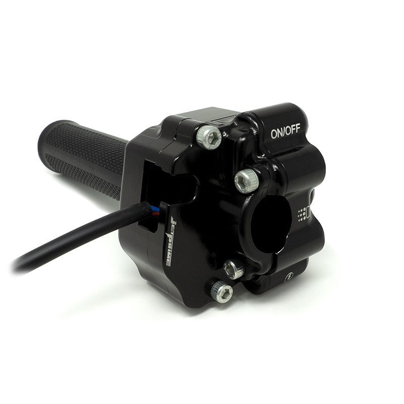 JetPrime CNC aluminium throttle housing Honda CBR 1000 RR SC77 black anodised JP ACC 017