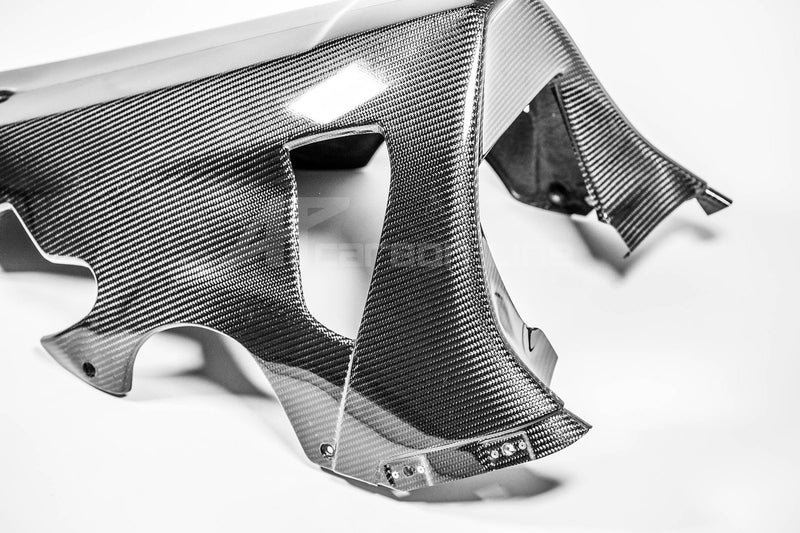 AP Carbon Line 200g twill carbon front spoiler for Yamaha YZF-R1/M RN65 2020–2026