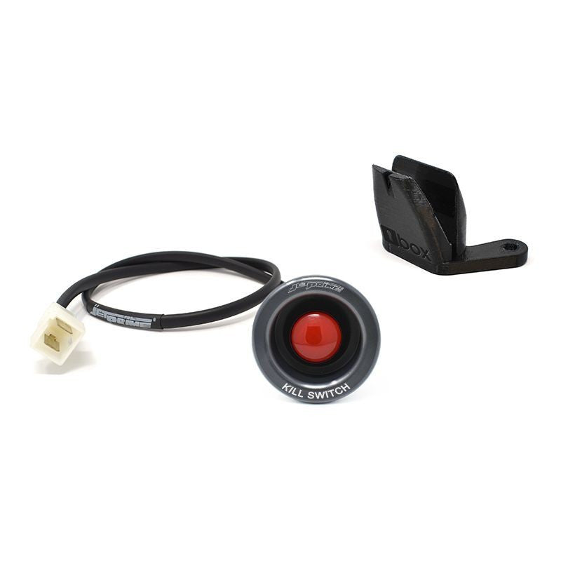 JetPrime JP KS 003 kill switch button for Yamaha YZF-R6 in titanium finish