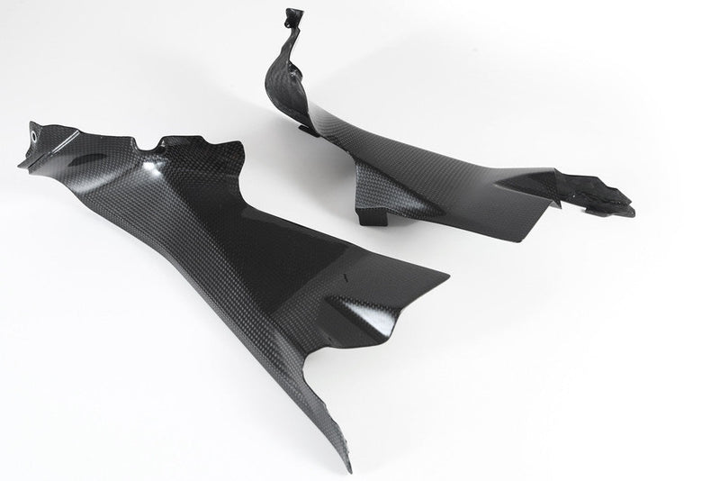 Fullsix carbon air duct covers for Ducati Panigale 1299/S in gloss carbon fibre