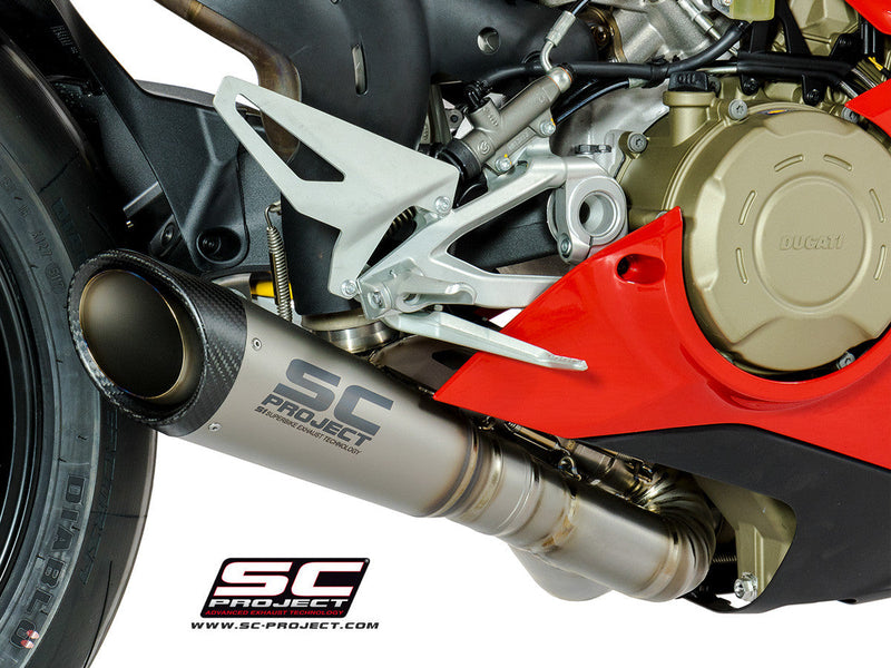 SC-Project S1 titanium semi-complete exhaust system for Ducati Panigale V4/S 2018-2020