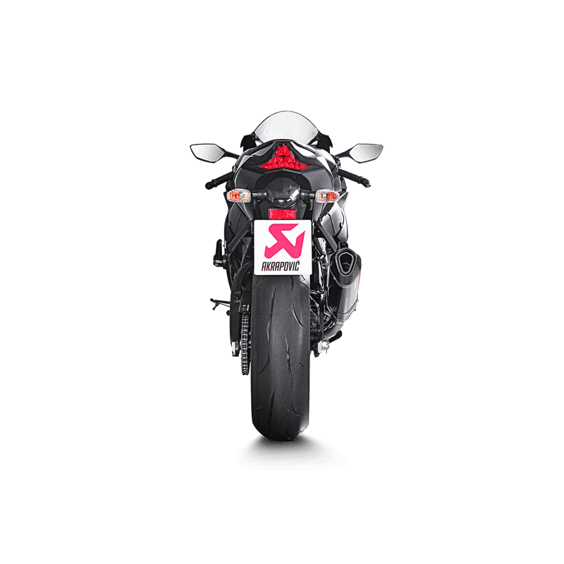 Akrapovic Slip-On Line carbon silencer on Kawasaki ZX-10R 2016-2020