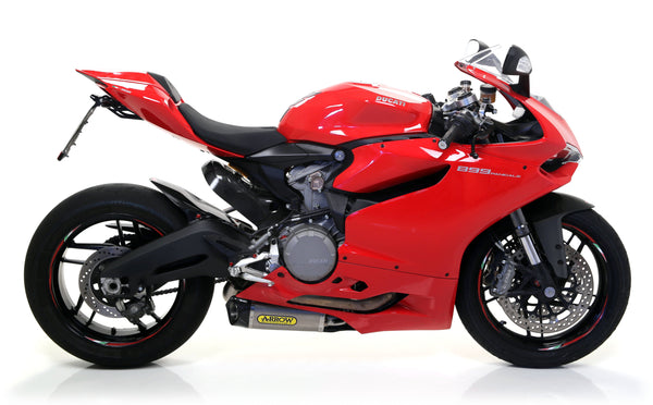Arrow 71836PK titanium slip-on silencer with carbon end cap for Ducati Panigale 899