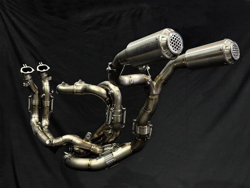 Vandemon High Titanium full exhaust system high mount for Ducati Panigale V4 V4 S V4 R 2018-2024