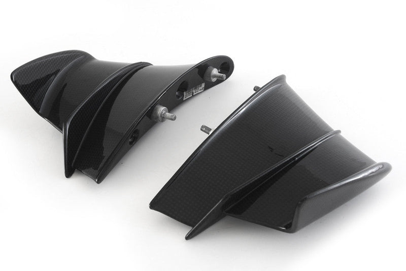 Fullsix carbon winglets for Ducati Panigale V4/S/R 2019-2021 in glossy 200 plain weave
