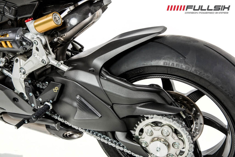 Fullsix carbon chain guard for Ducati Panigale 899 2013-2016, 245 Twill glossy finish