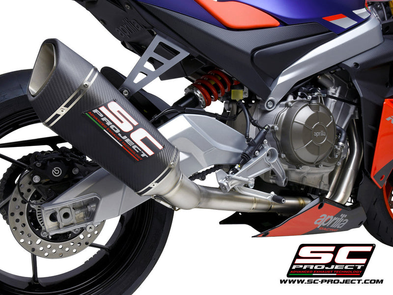 SC-Project Trofeo SC1-R 2-1 full exhaust system in titanium for Aprilia RS 660