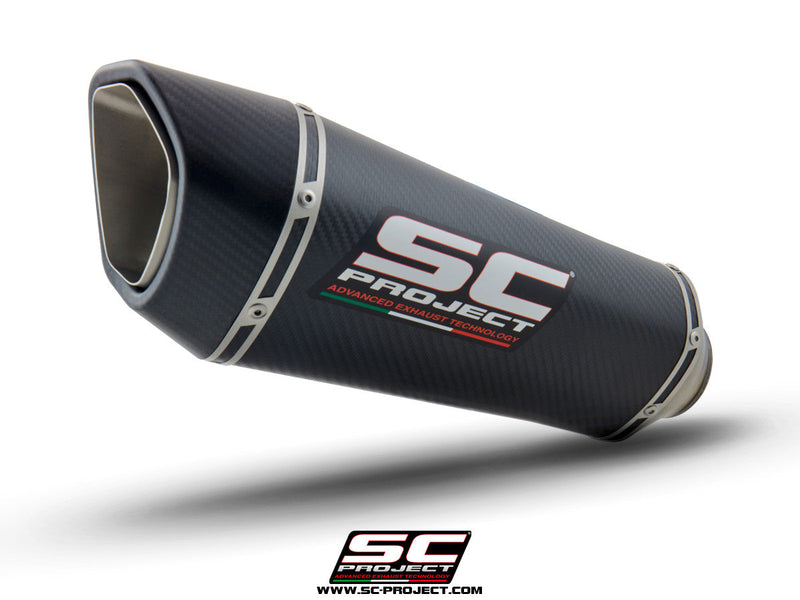 SC-Project SC1-R slip-on silencer for Suzuki GSX-R 1000 2017-2023 carbon and titanium