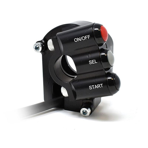 JetPrime CNC aluminium throttle housing with handlebar switch for Kawasaki ZX-10 R/RR 2021-2026