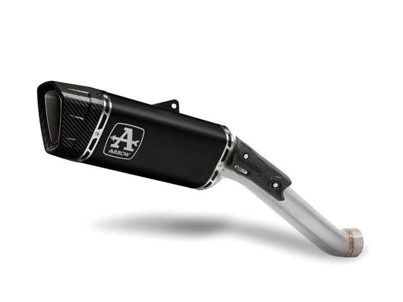 Arrow Pista slip-on silencer 71003PTN titanium dark carbon end cap Aprilia RSV4 1100 Factory