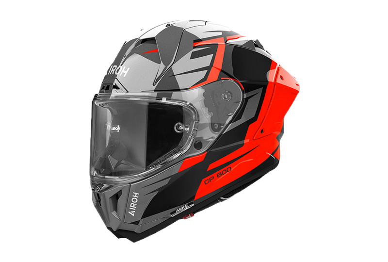 Airoh GP 800 Master full-face helmet in orange gloss finish