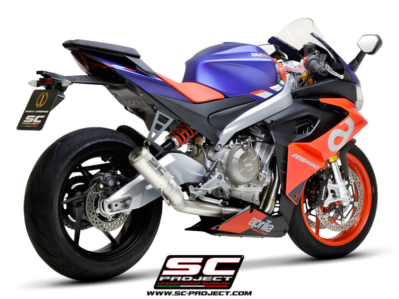 SC-Project Titan CR-T 2-1 full exhaust system for Aprilia RS 660 2020-2024