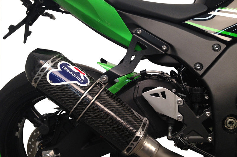 Termignoni stainless steel full exhaust system with carbon silencer for Kawasaki ZX-10 R/RR 2016-2020