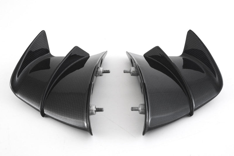 Fullsix carbon winglets for Ducati Panigale V4/S/R 2019-2021 in glossy 200 plain weave