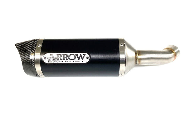 Arrow Thunder slip-on silencer dark aluminium carbon end cap Yamaha YZF-R3 71831AKN