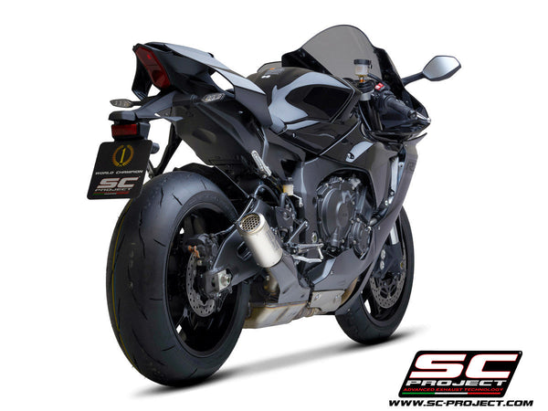 SC-Project CR-T slip-on silencer Yamaha YZF-R1 RN49 titanium finish Y11B-T36TR