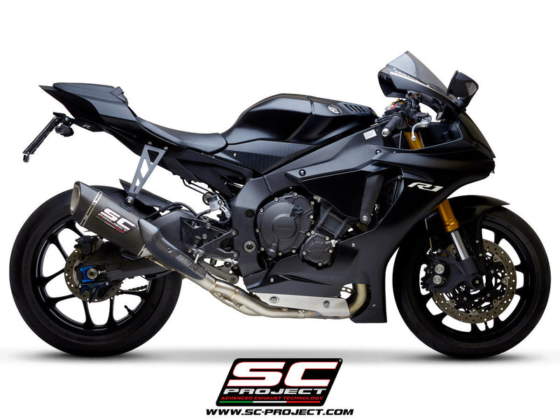 SC-Project SC1-R slip-on silencer with catalyst replacement pipe for Yamaha YZF-R1 RN32 2015-2016