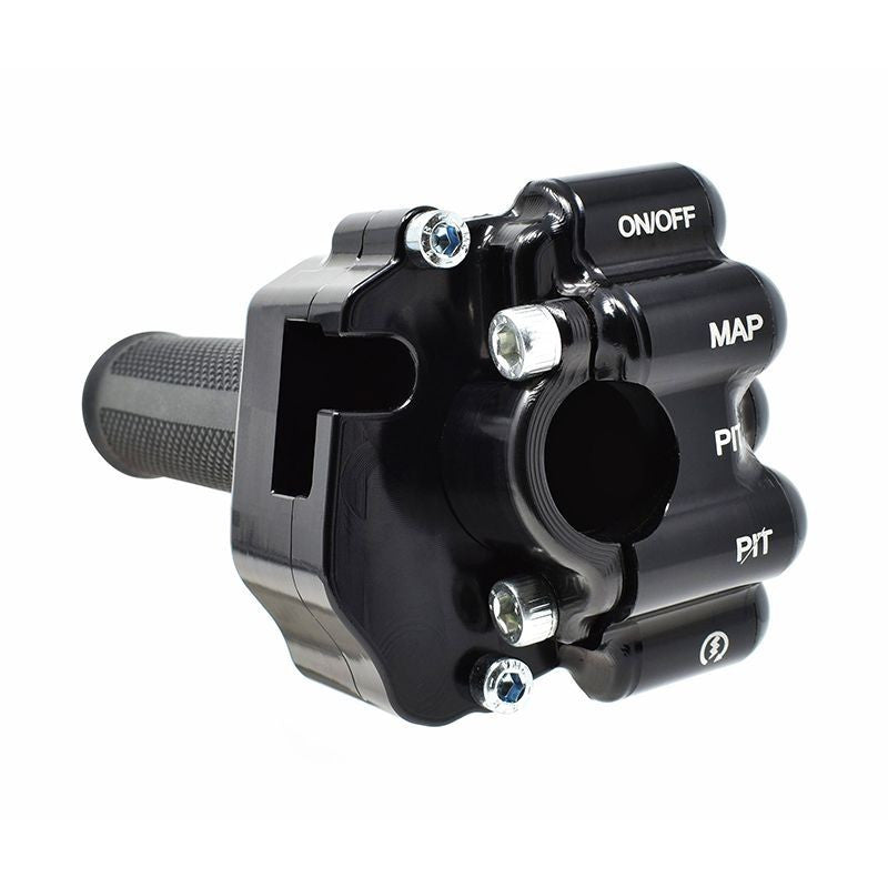 JetPrime JP ACC 027 CNC aluminium throttle grip housing black anodised Honda CBR 1000 RR-R SC82