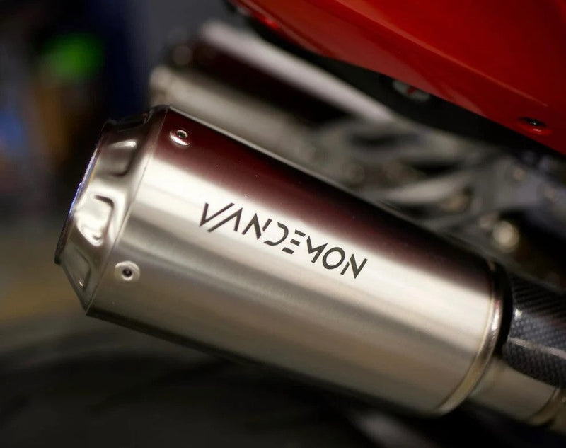 Vandemon High Titanium full exhaust system on Ducati Panigale V2 955