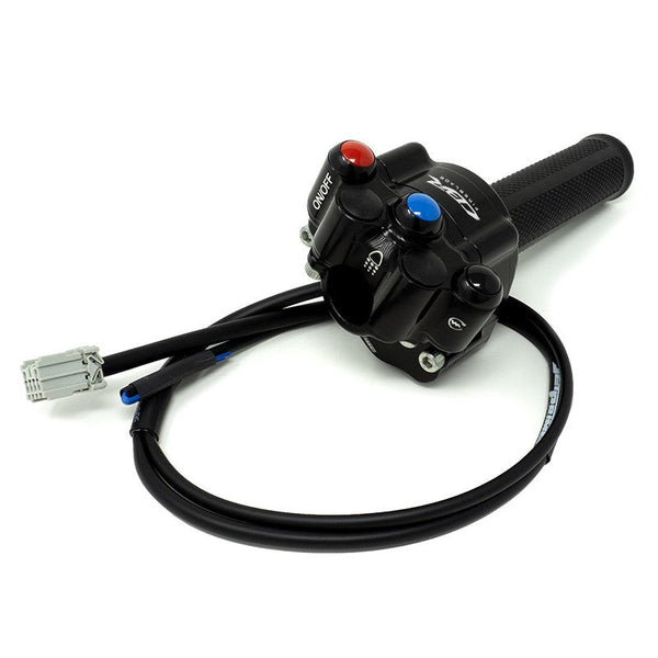 JetPrime CNC aluminium throttle housing Honda CBR 1000 RR SC77 black anodised JP ACC 017