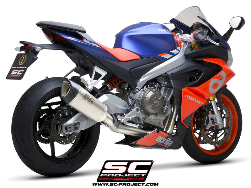 SC-Project SC1-R 2-1 stainless steel full exhaust system for Aprilia RS 660