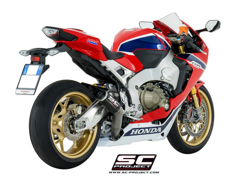 SC-Project CR-T slip-on silencer Honda CBR 1000 RR 2017-2019 carbon titanium H15A-HT36