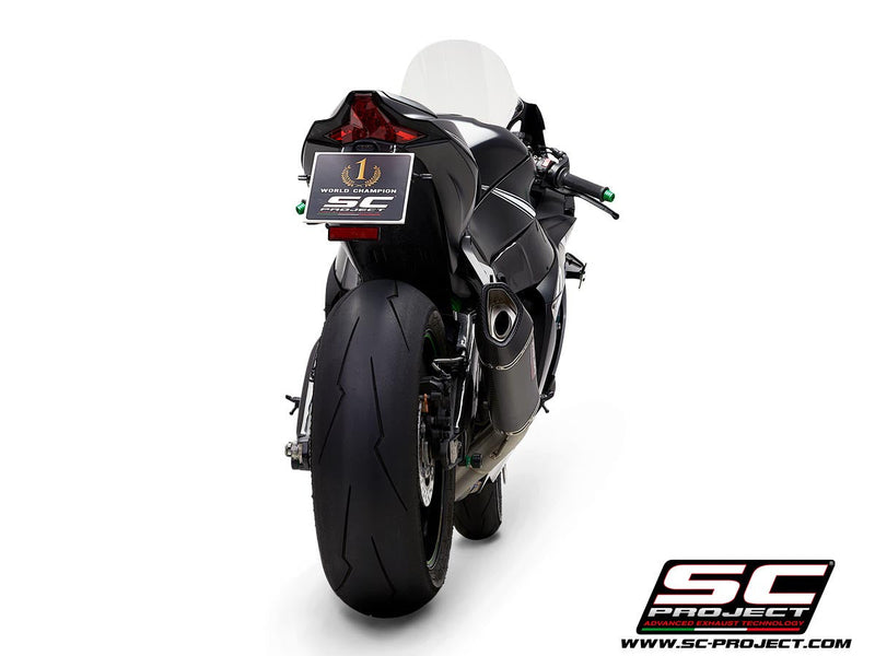 SC-Project SC1-R slip-on silencer for Kawasaki ZX-10 R/RR 2016-2020 carbon titanium K22A-DET91