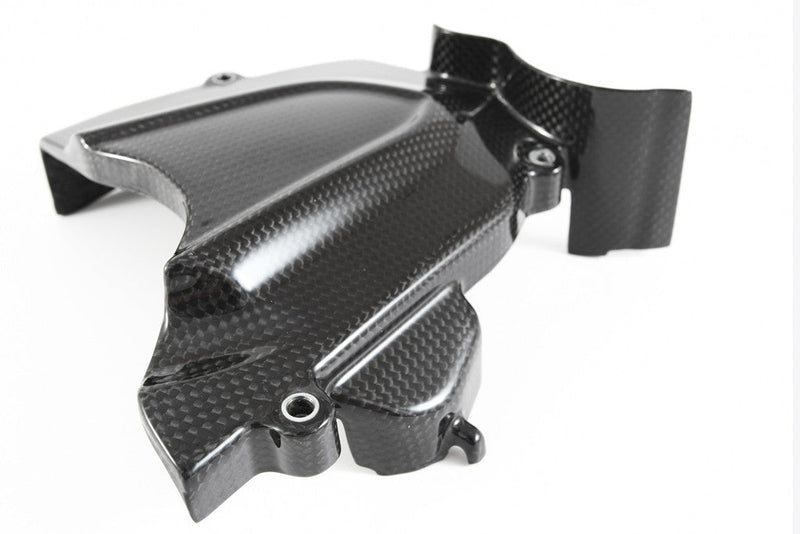 Fullsix carbon sprocket cover for MV Agusta F3 675/800 in gloss plain weave