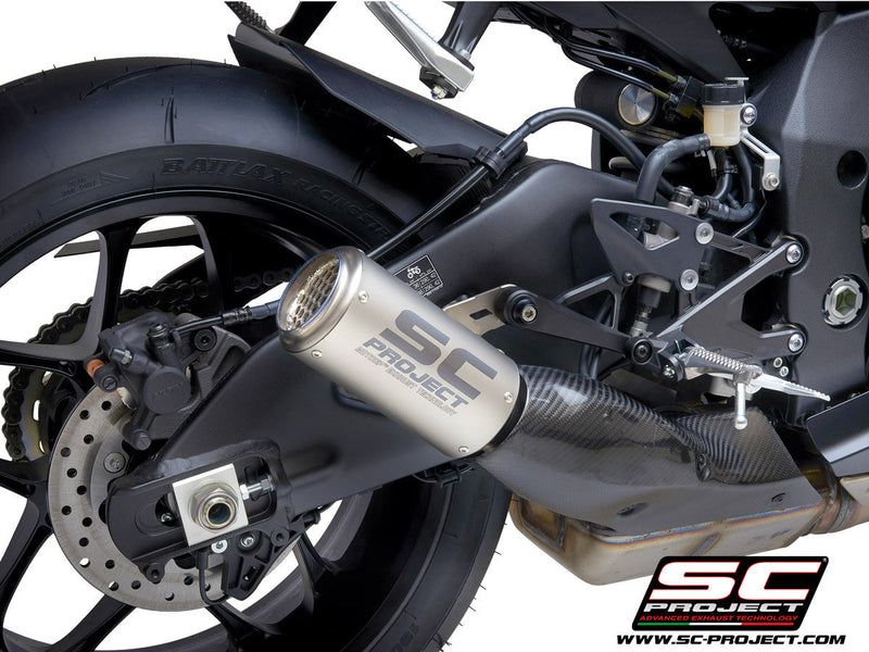 SC-Project CR-T slip-on silencer Yamaha YZF-R1 RN49 titanium finish Y11B-T36TR