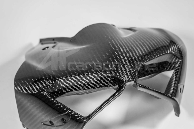 AP Carbon Line 400g twill carbon SBK front fairing mask for Ducati Panigale V4 V4S V4R 2022-2024