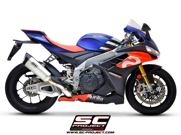 SC-Project SC1-R titanium slip-on silencer for Aprilia RSV4 1100 Factory 2021-2024 A27A-91T