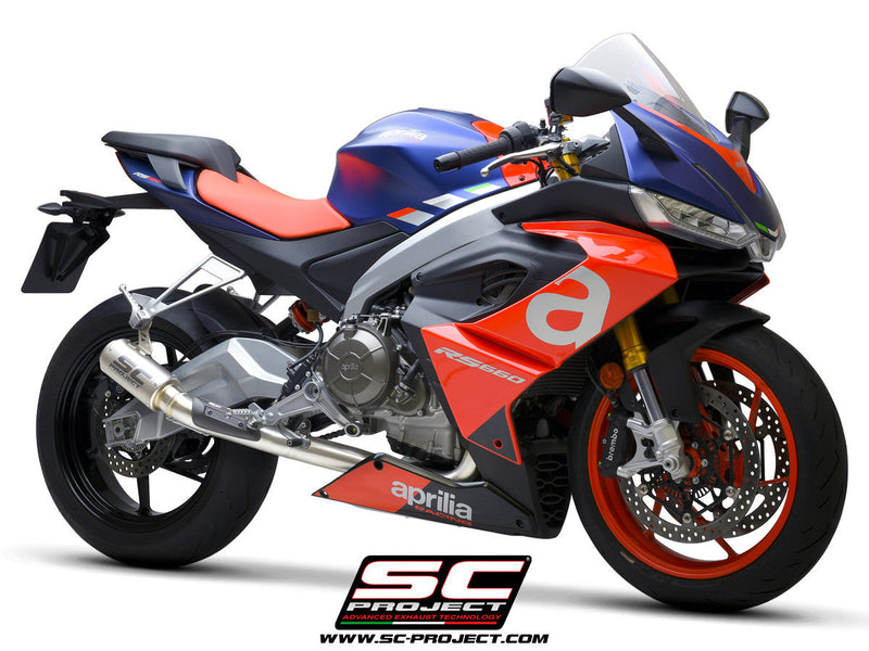 SC-Project CR-T 2-1 stainless steel full exhaust system for Aprilia RS 660