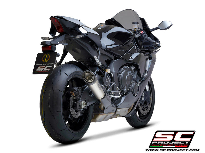 SC-Project S1 titanium slip-on silencer Yamaha YZF-R1 RN49 2017-2019 Y11B-T41T