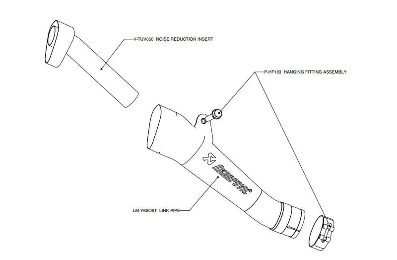 Akrapovic Slip-On Line Titanium silencer Yamaha YZF-R6 Megaphone GP 1