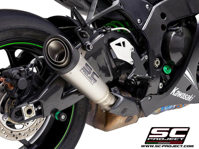 SC-Project S1 slip-on silencer titanium carbon Kawasaki ZX-10 R/RR K22A-41T