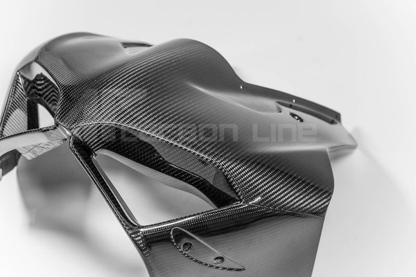 AP Carbon Line SBK front fairing mask 200g twill carbon Ducati Panigale V4 2022–2024