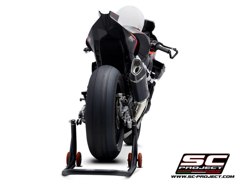 SC-Project SC1-R 250mm full titanium exhaust system for Aprilia RSV4 1100 Factory 2021-2024