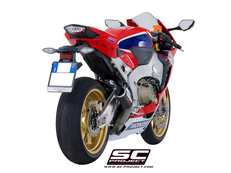 SC-Project CR-T slip-on silencer Honda CBR 1000 RR 2017-2019 carbon titanium H15A-HT36