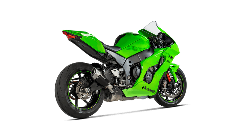 Akrapovic Slip-On Line titanium silencer Kawasaki ZX-10 R/RR 2021-2025 black powder-coated