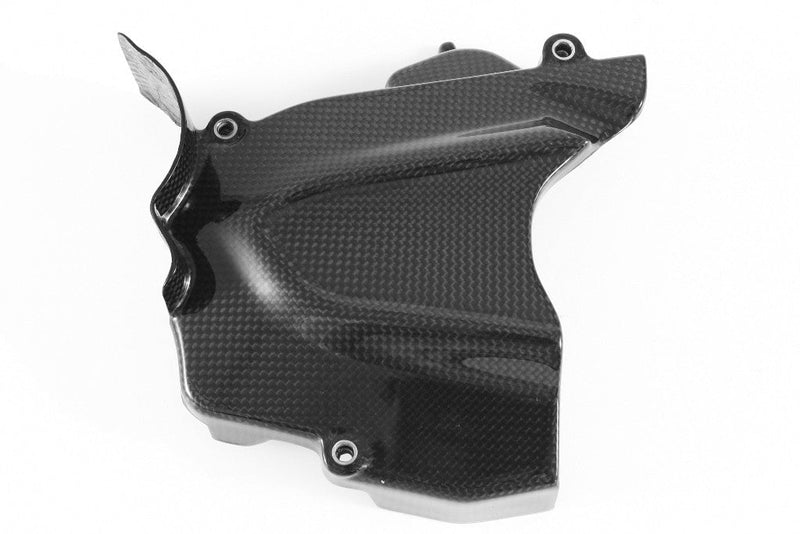 Fullsix carbon sprocket cover for MV Agusta F3 675/800 in gloss plain weave