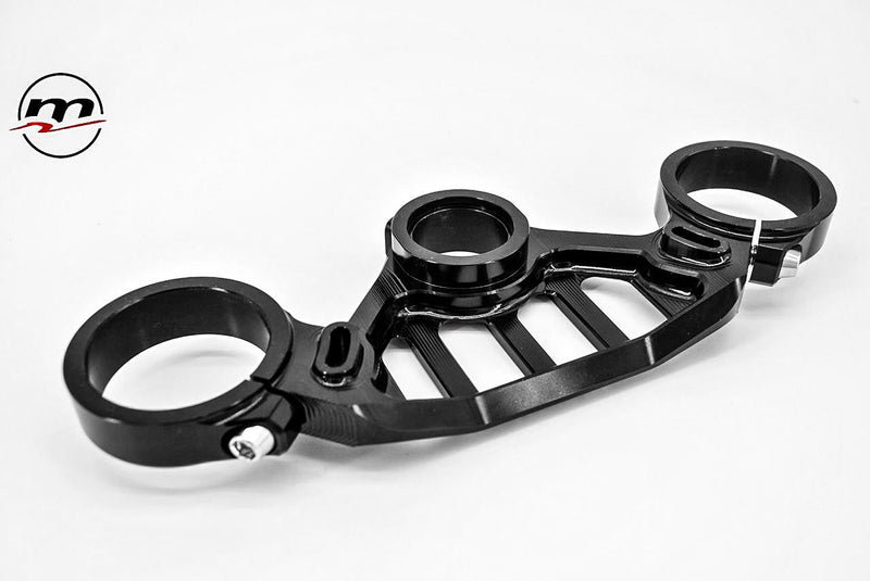 Melotti Racing top triple clamp for Aprilia RS 660 in black, part PS.AP.721U1S